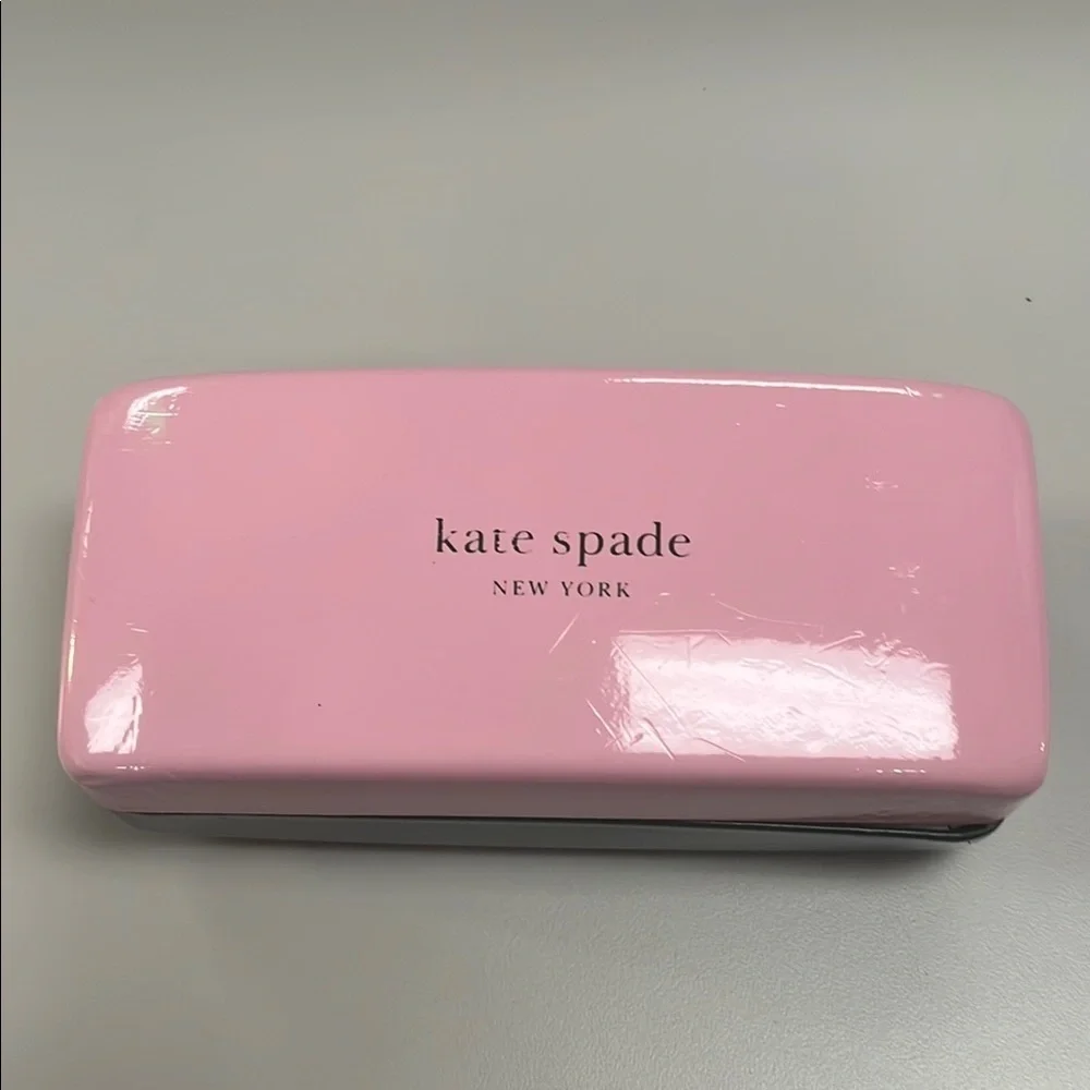 Kate Spade Green & Pink Eyeglass /Sunglass Large Case preowned